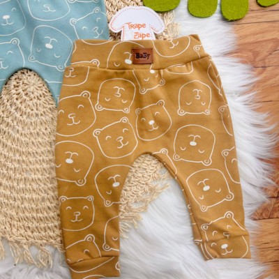 Kit 3 Calças - Bear - Azul Jeans, Verde e Caramelo